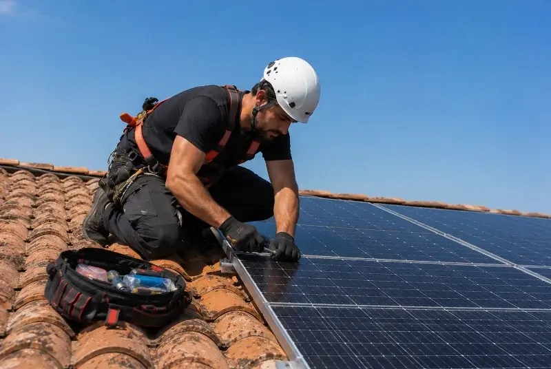 Maintenance et monitoring de panneaux solaires à Rieux